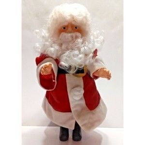 1990 Santa Claus 14 Inch Standing Figure Plastic Billie Peppers 3197 Craft Doll